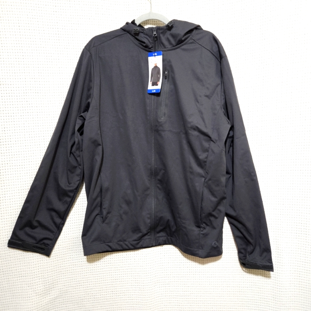 Mondetta Large Men's Slate Grey Soft Shell Jacket Lightweight NWT